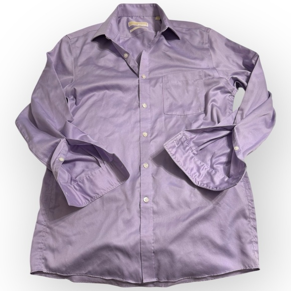 EUC Michael Kors Men’s Dress Shirt Lavender 15.5 32/33 Non-Iron P51 - Picture 1 of 4